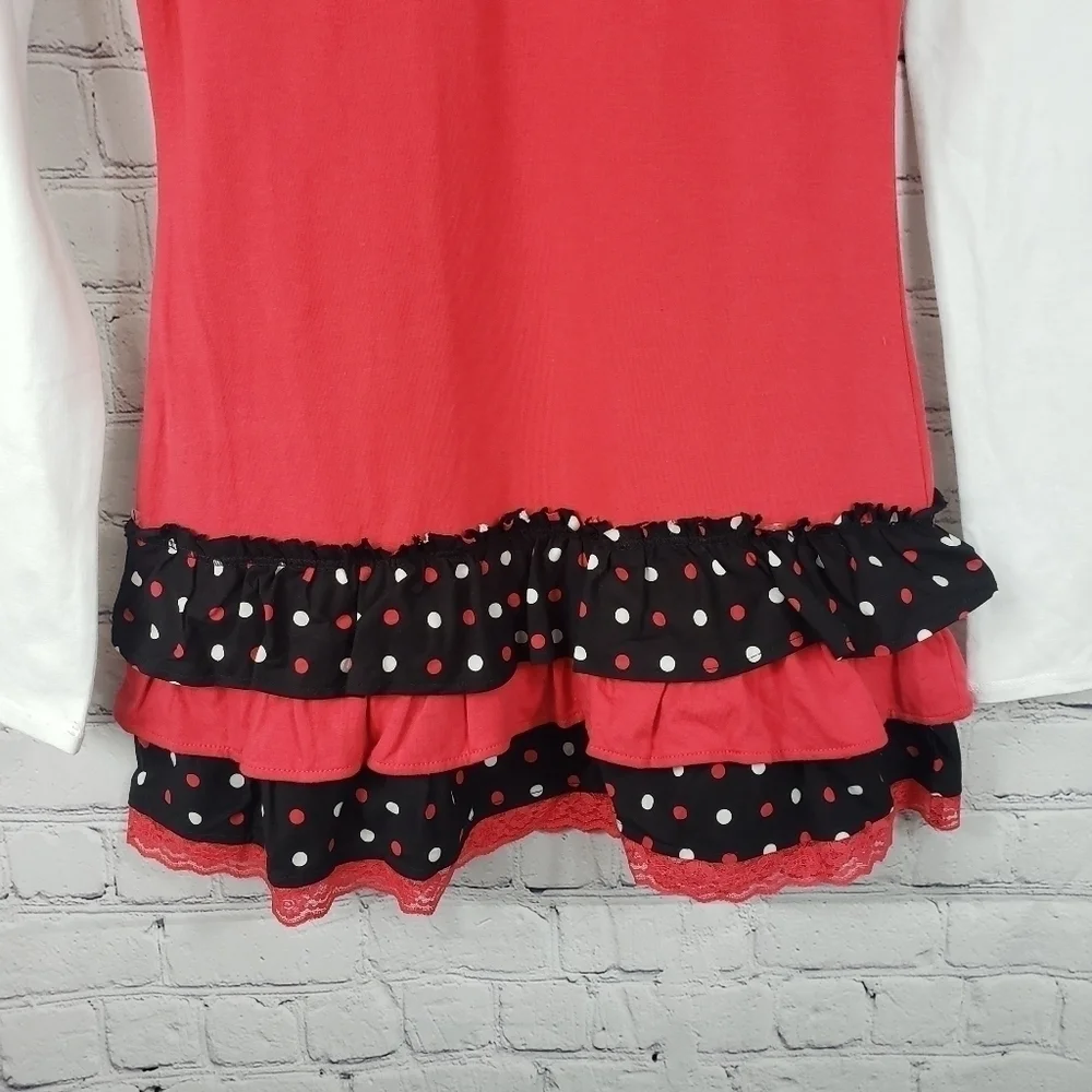 JUSTICE Long Sleeve Ruffled Top Size 12